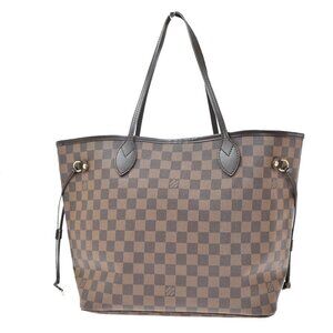 LOUIS VUITTON Neverfull MM Shoulder Bag Damier Ebene BN U.S.A. N51105 40KB322